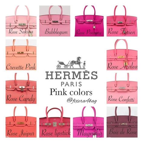 Hermes pinks colors